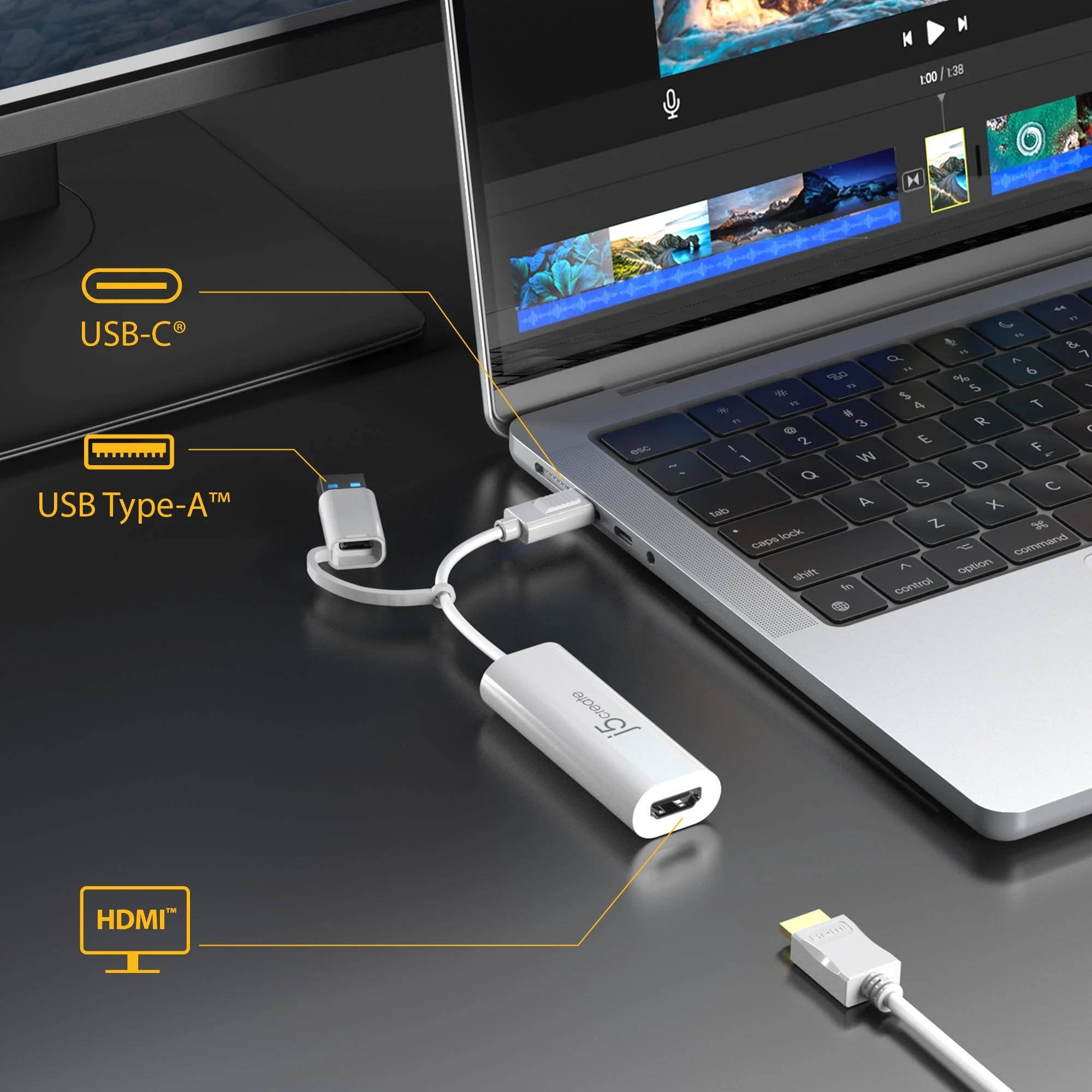 JCA254 USB™ to HDMI™ Multi-Monitor Adapter - Image 5