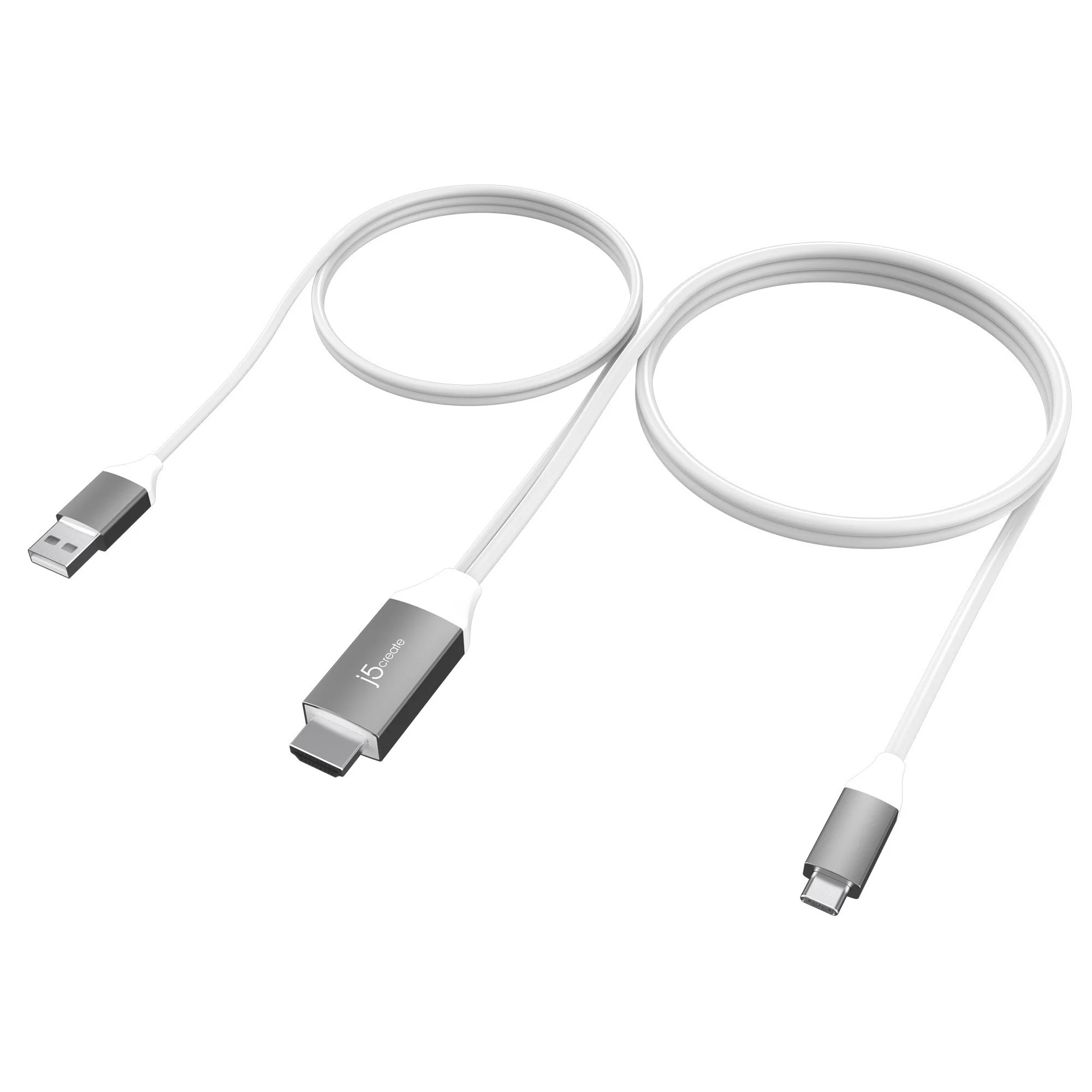 JCC154G USB-C® to 4K HDMI™ Cable With USB™ Type-A 5V Pass-Through - Image 3