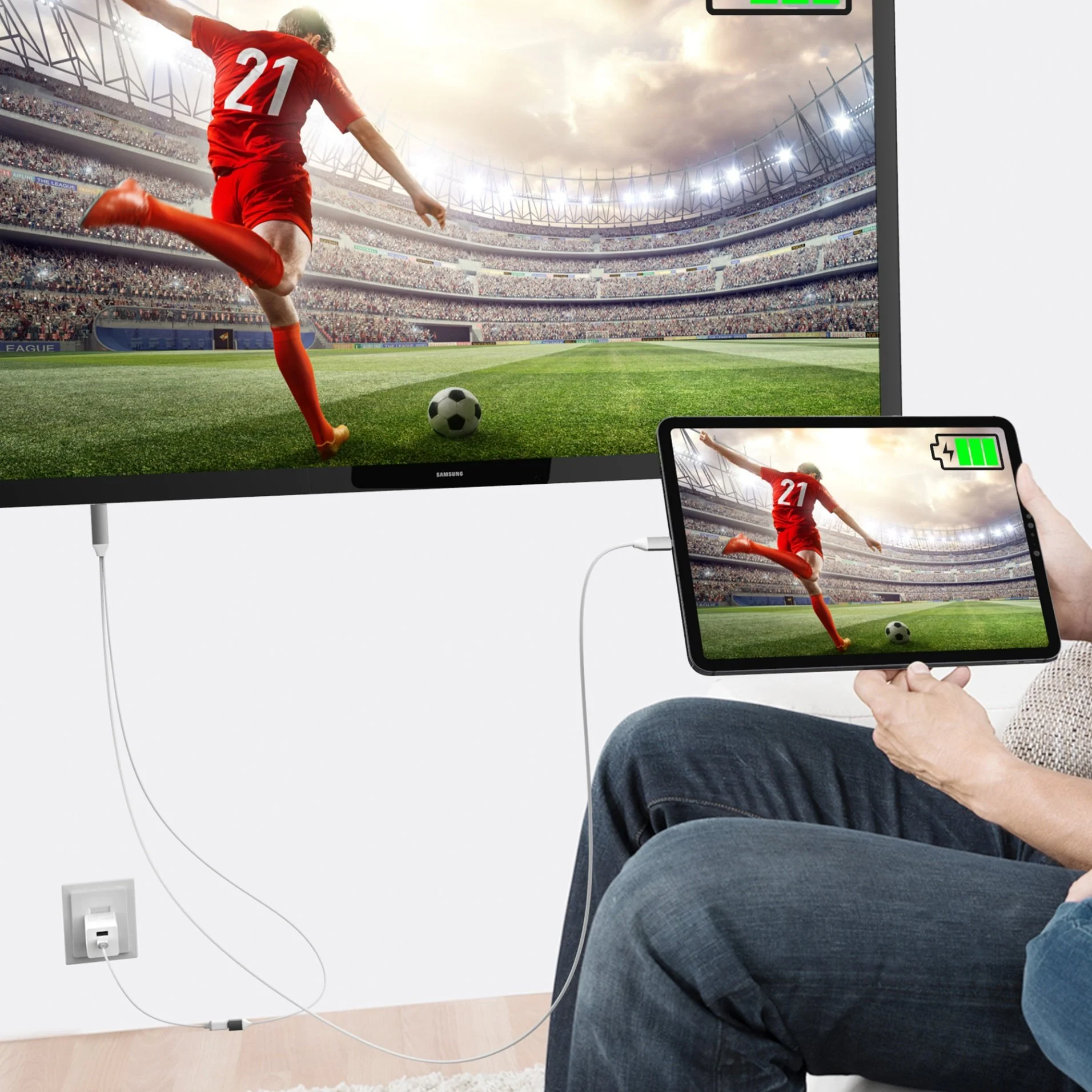 JCC155G USB-C® to 4K HDMI™ Cable With PD100W Pass-Through - Image 4