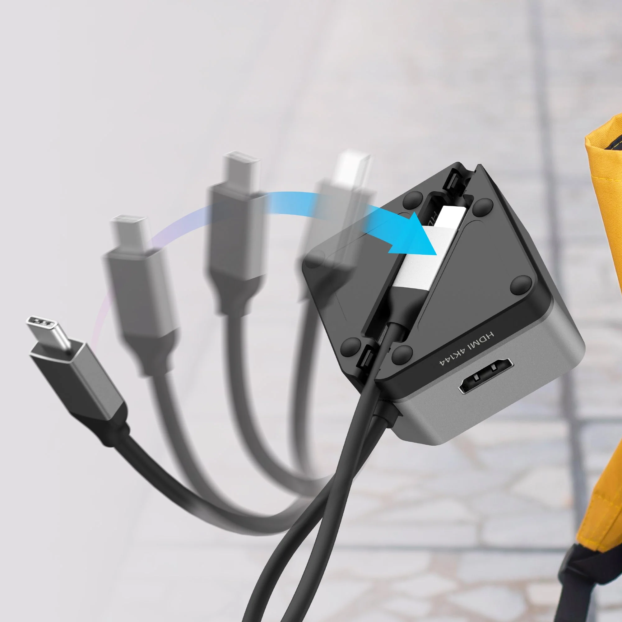 JCD361 Flexible Ports USB-C® 4K144 HDMI™ Hub - Cube Plus 6 in 1 - Image 11