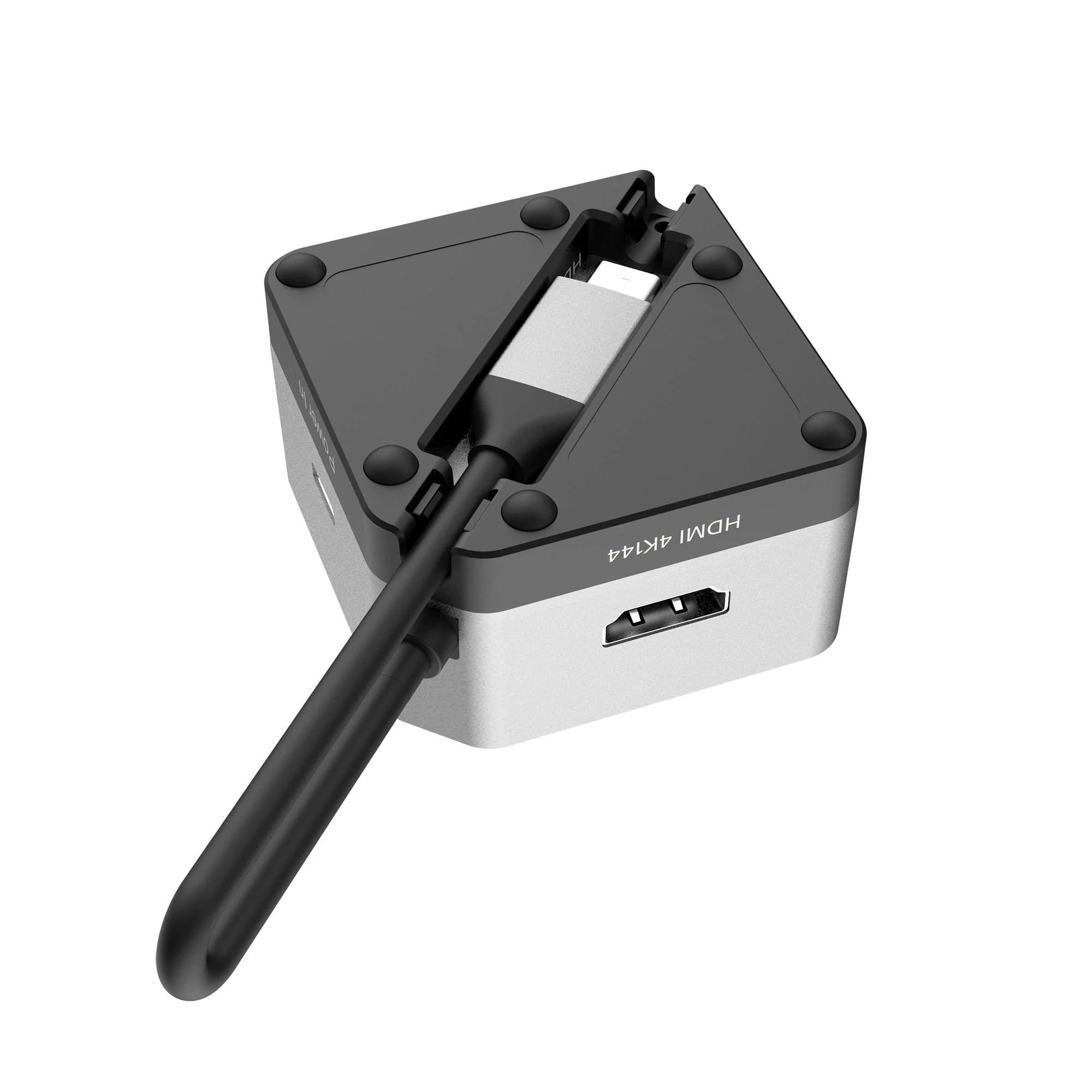 JCD361 Flexible Ports USB-C® 4K144 HDMI™ Hub - Cube Plus 6 in 1 - Image 6