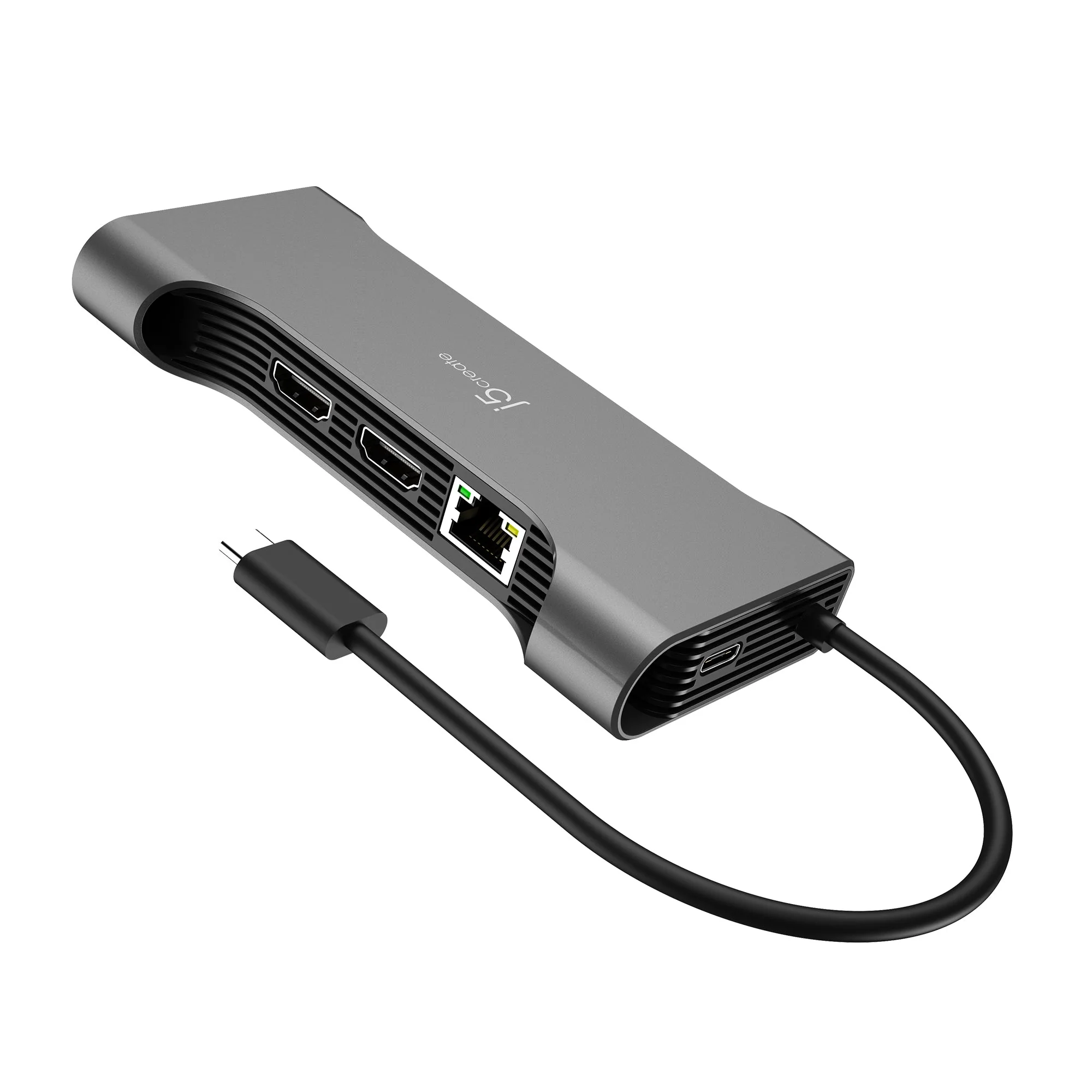 JCD367 Flexible Ports USB-C® Dual 4K60 HDMI™ Hub - Pro 12-in-1 - Image 4