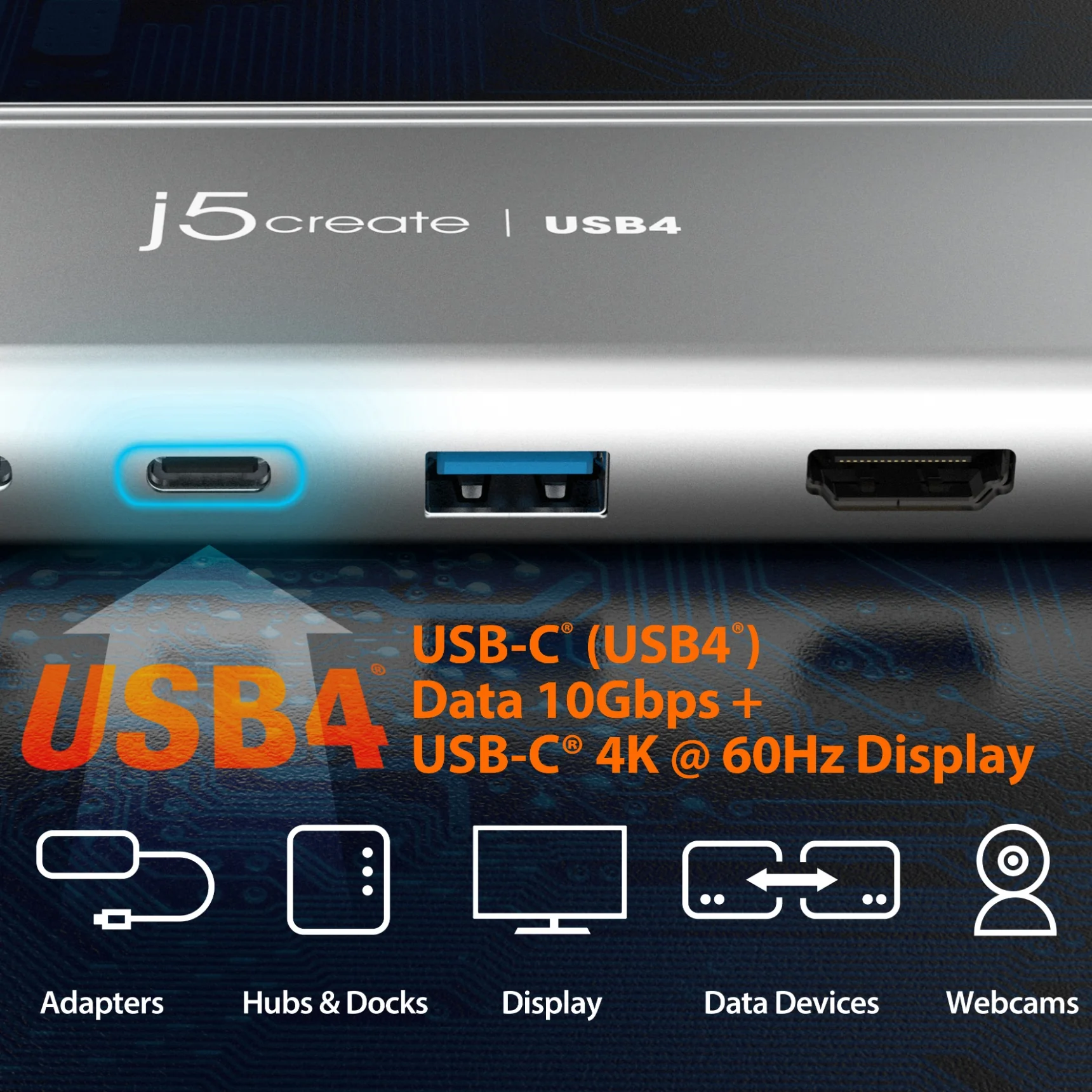 JCD401 USB4® Dual 4K Multi-Port Hub - Image 6