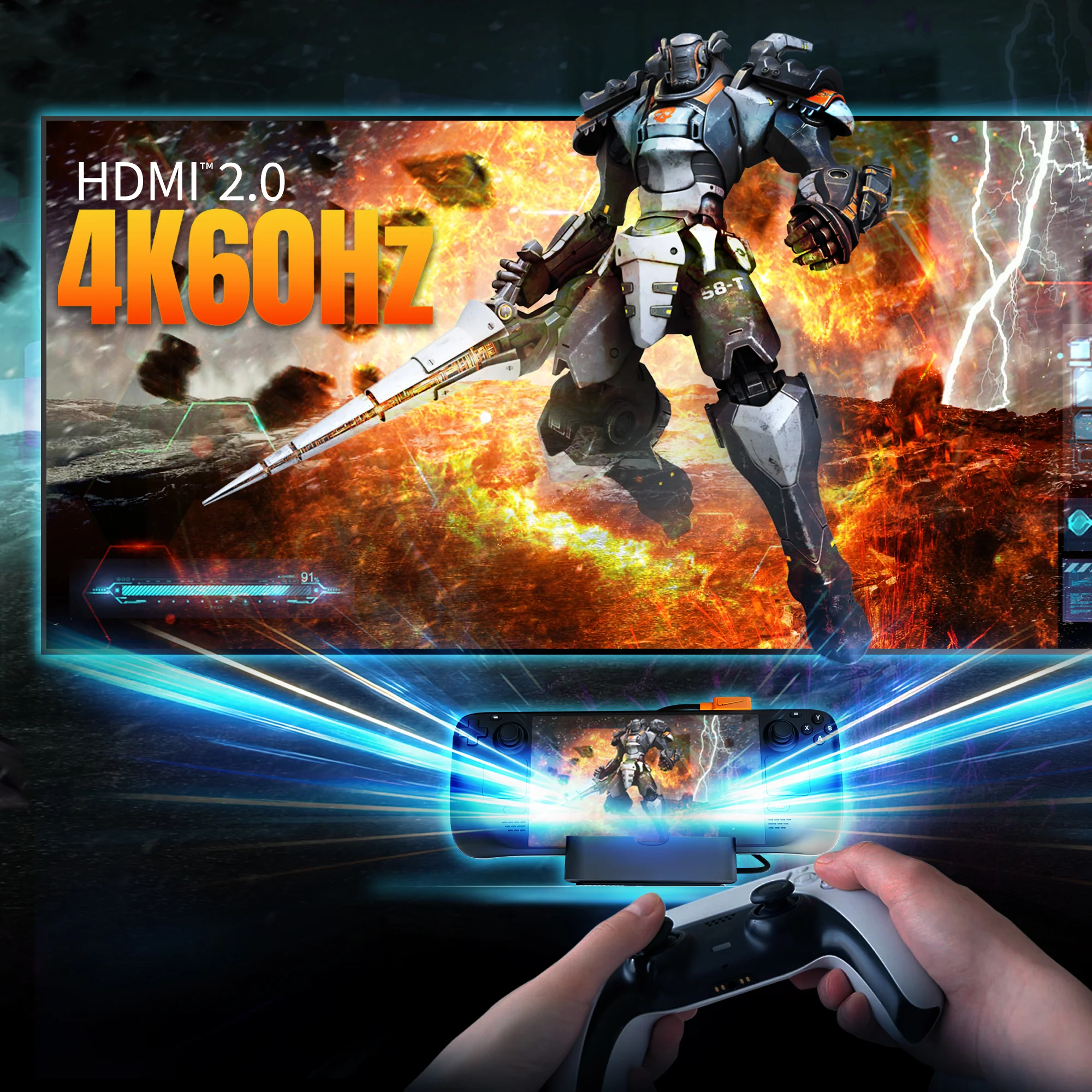 JCD624 Omni Side Dock for Nintendo Switch 2™ and Steam Deck™ - Image 11