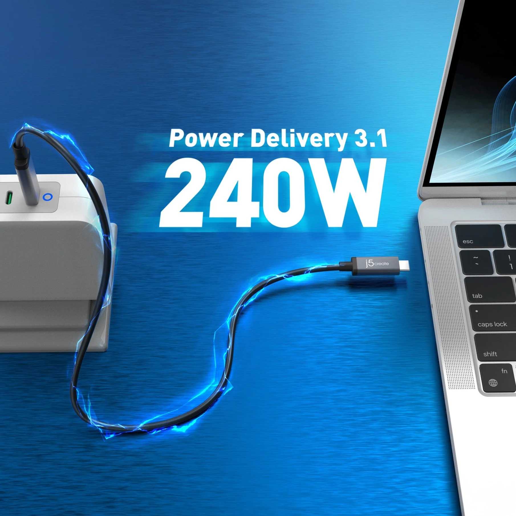 JUC29L08 USB 40Gbps 240W USB Type-C® Cable - Image 8