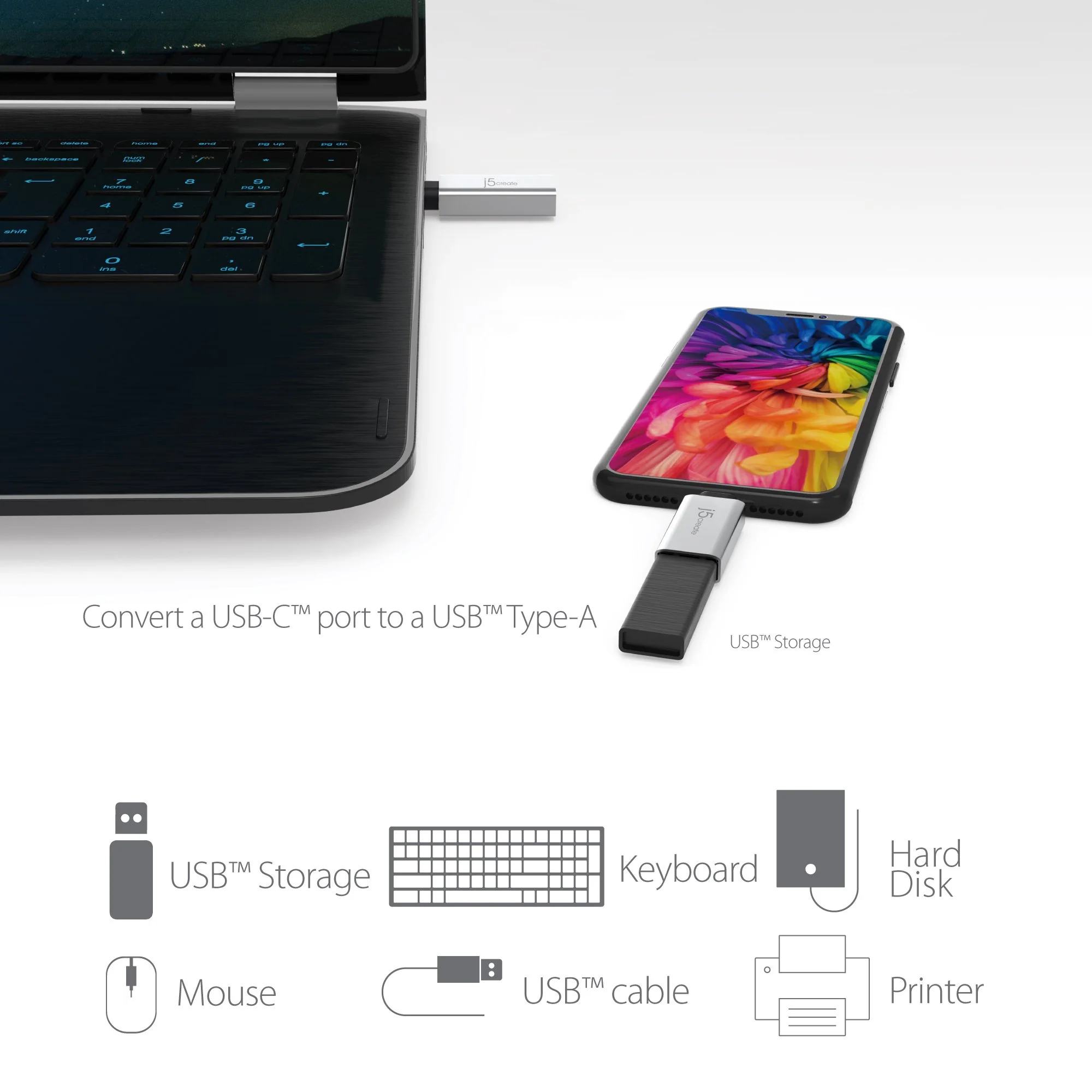 JUCX15 USB-C™ to USB™ Type-A 3.1 Adapter - Image 9