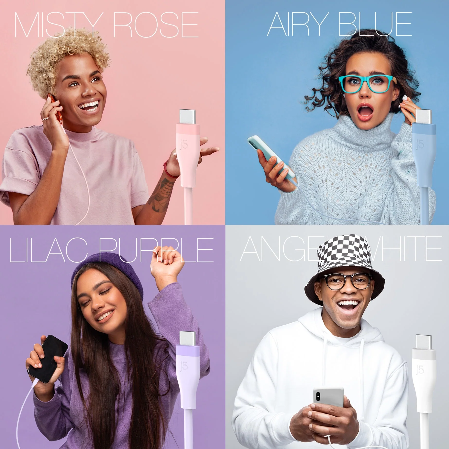 JUCX17 USB-C® 60W Liquid Silicone Fast Charging Cable - Image 9