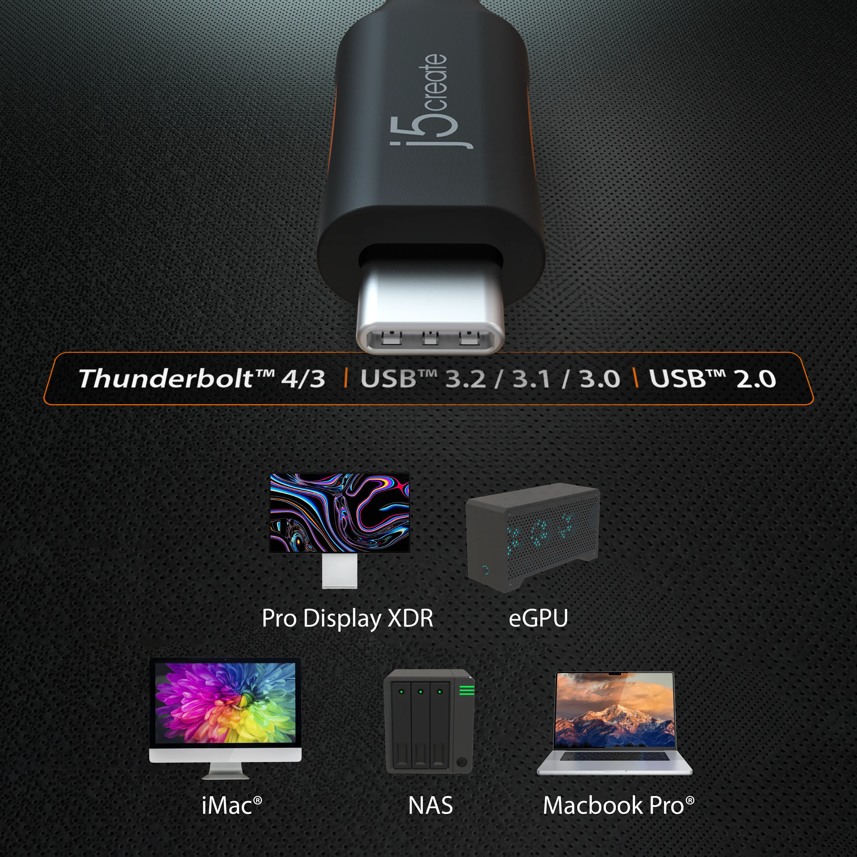 JUCX27L12 USB4® 40Gbps Full-Featured USB-C® Coaxial Cable - Image 14