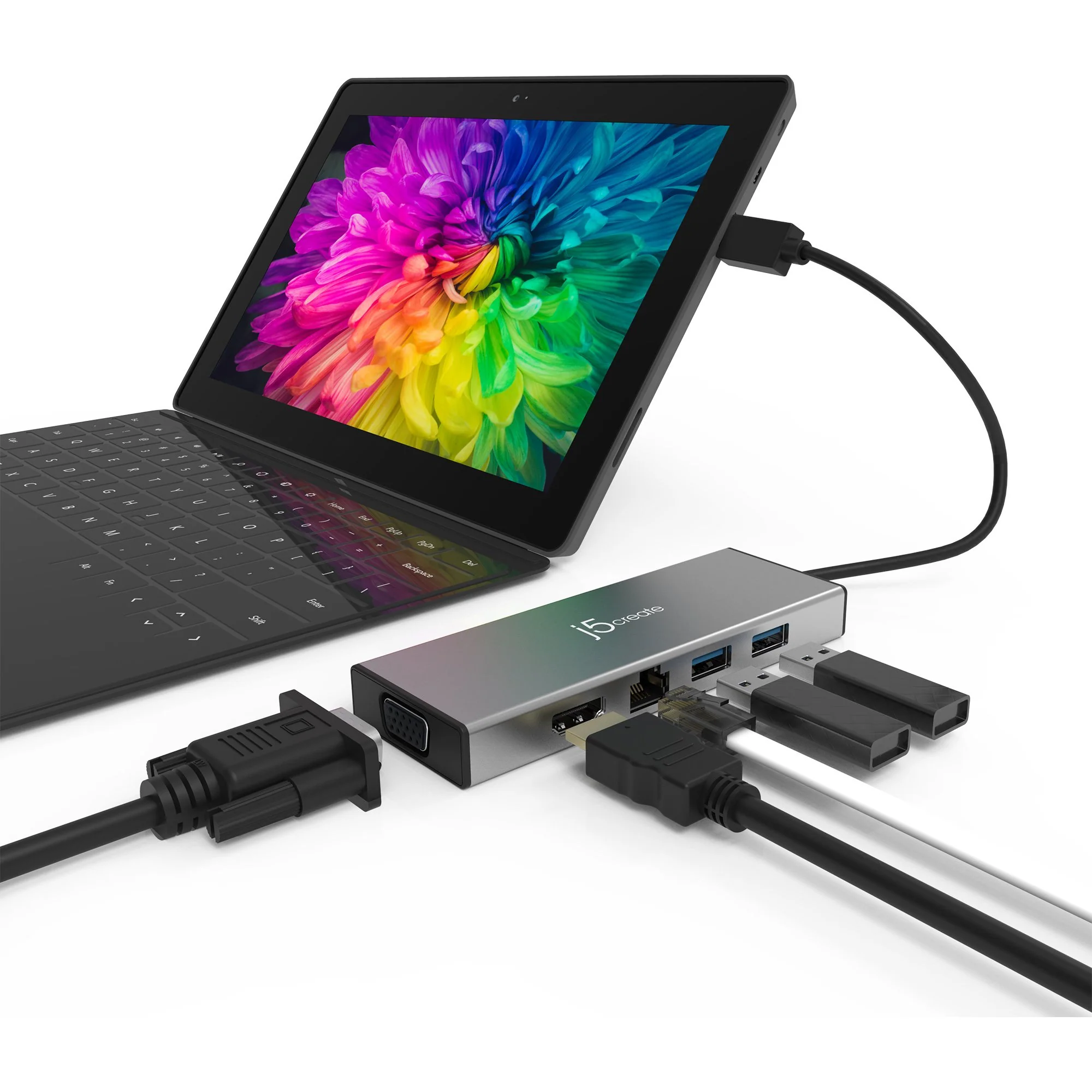 JUD323 USB™ 3.0 Mini Dock HDMI™ & VGA Dual Display / Gigabit Ethernet / USB™ HUB - Image 14