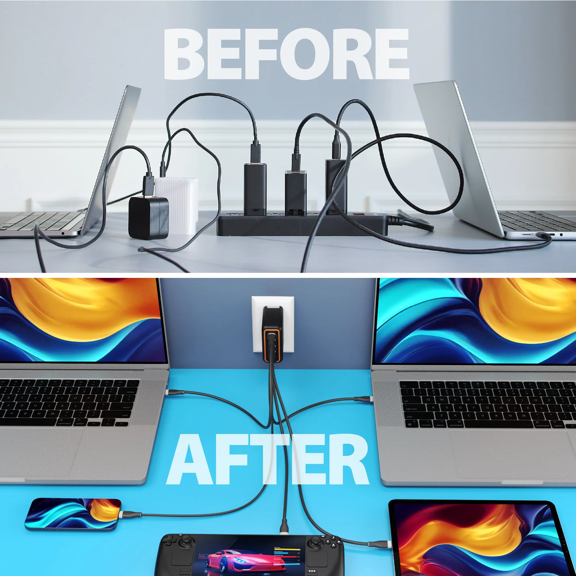 JUP57140 140W GaN PD3.1 USB-C® 5-Port Charger - Image 8