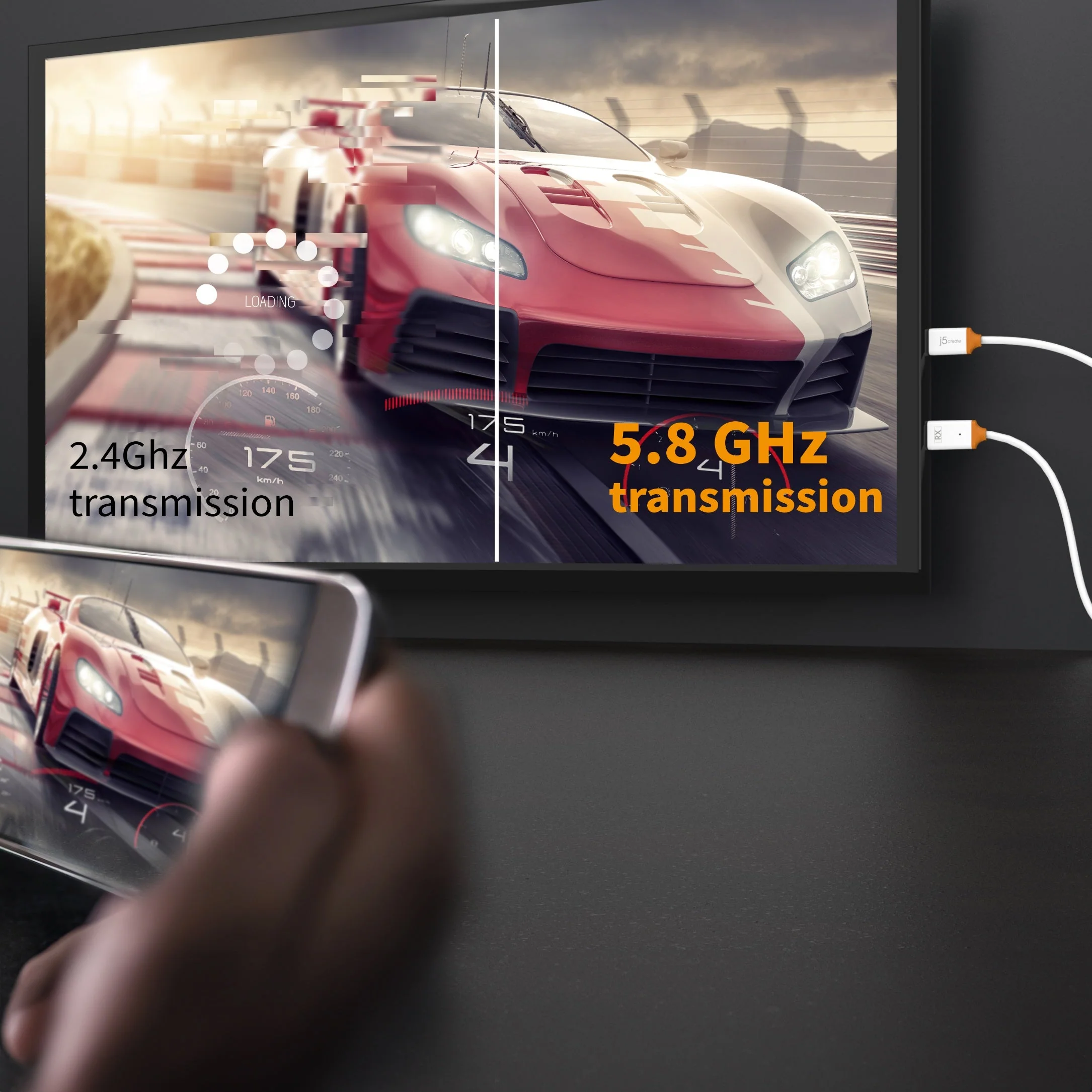 JVAW61 ScreenCast FHD USB-C® Wireless Display Extender - Image 8