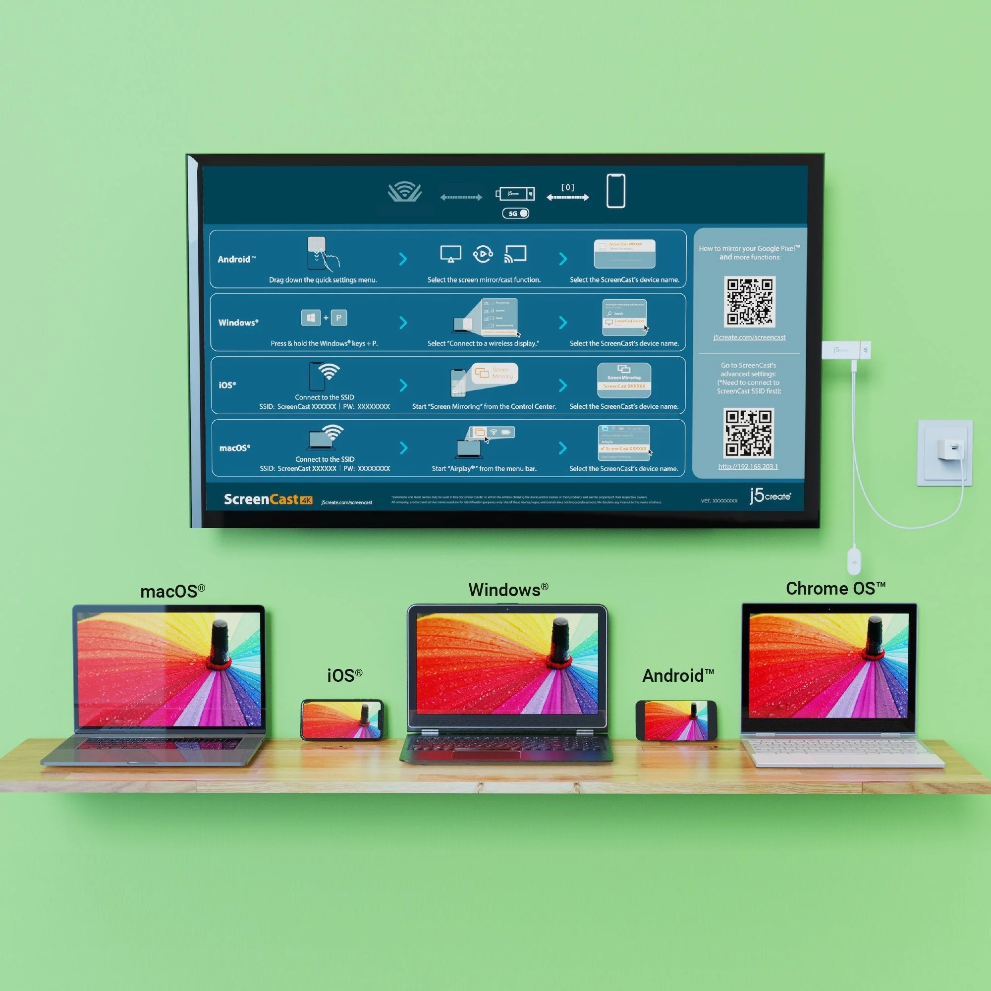 JVAW76 ScreenCast 4K Wireless Display Adapter - Image 6